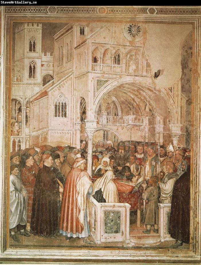 ALTICHIERO da Zevio Death of St Lucy